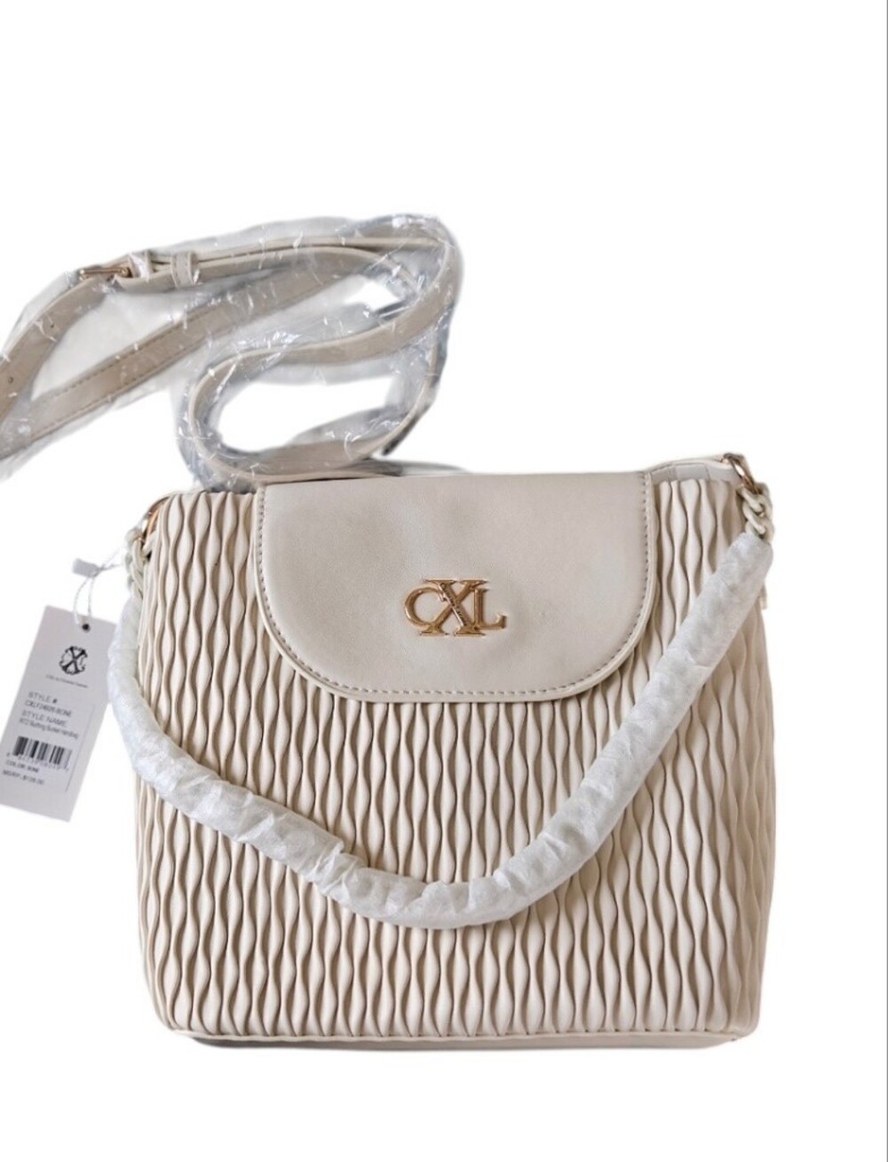 Christian Lacroix Ritz Ruched Bucket Bag Crossbody - NWT
